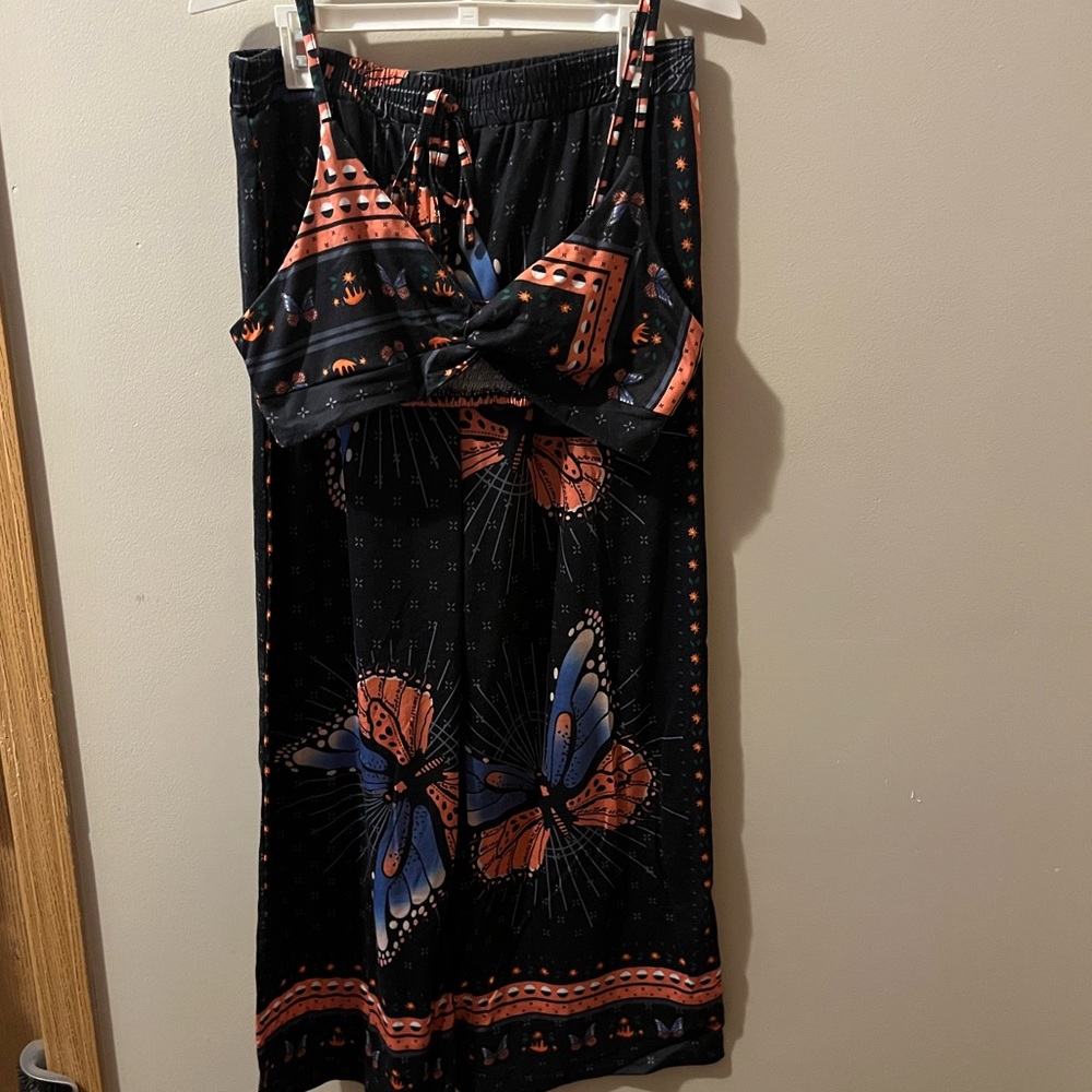 ChicMe Butterfly Patterned Matching Set—Size XL